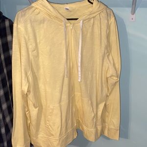 Yellow Lightweight Zip Up Sweatshirt Old Navy